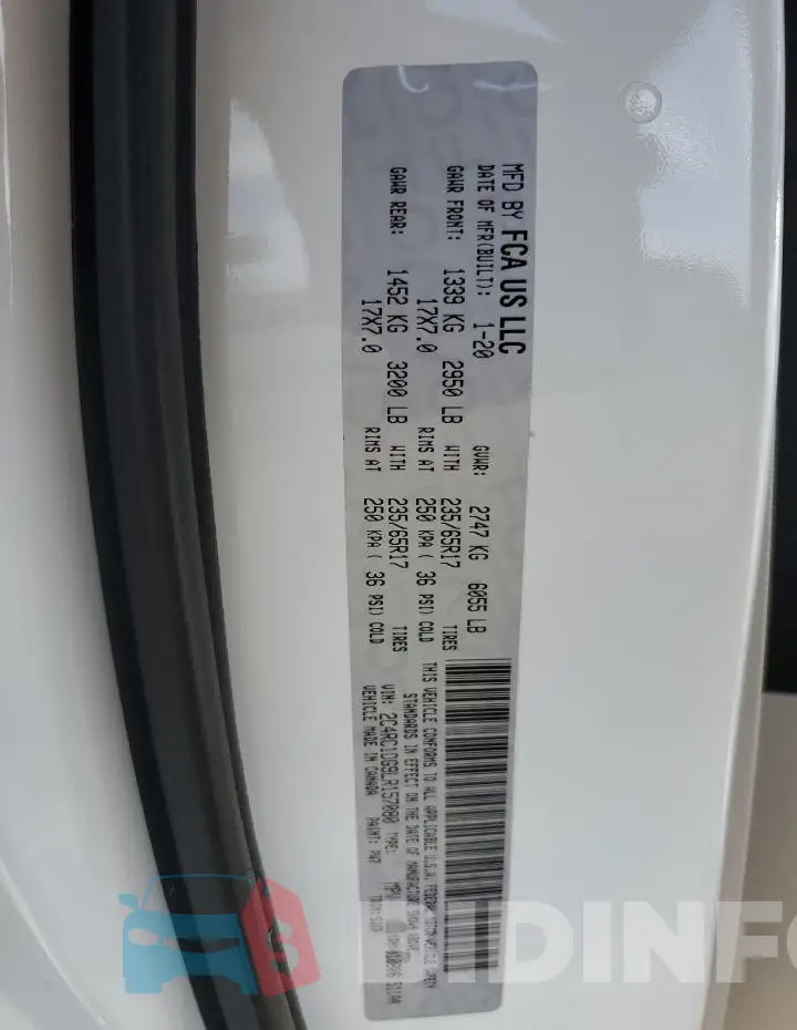 2C4RC1DG9LR157080 Photo# 14