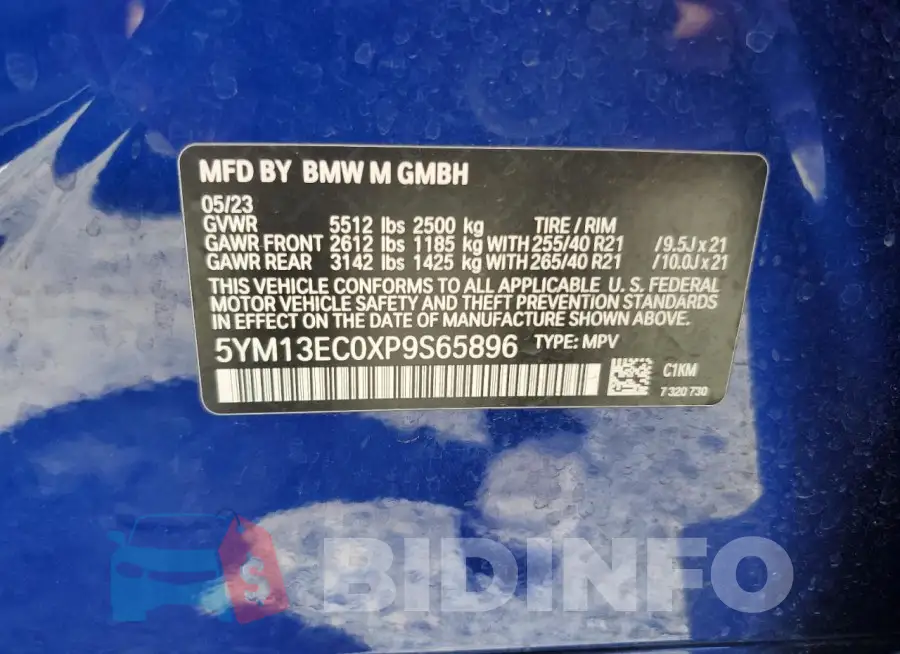 5YM13EC0XP9S65896 Photo# 13