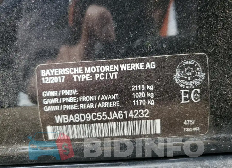 WBA8D9C55JA614232 Photo# 12