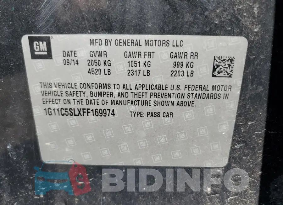 1G11C5SLXFF169974 Photo# 12