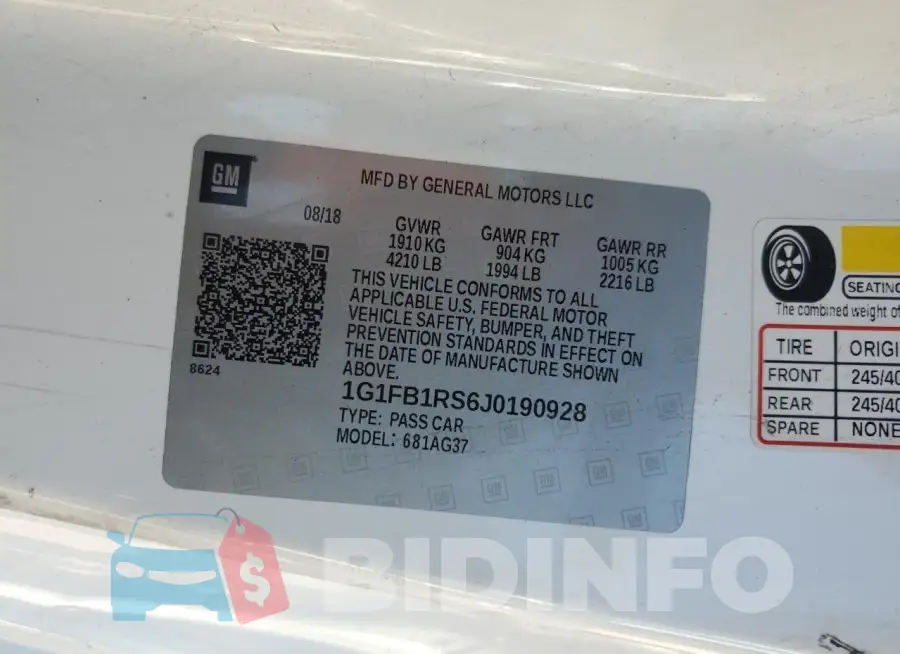 1G1FB1RS6J0190928 Photo# 12