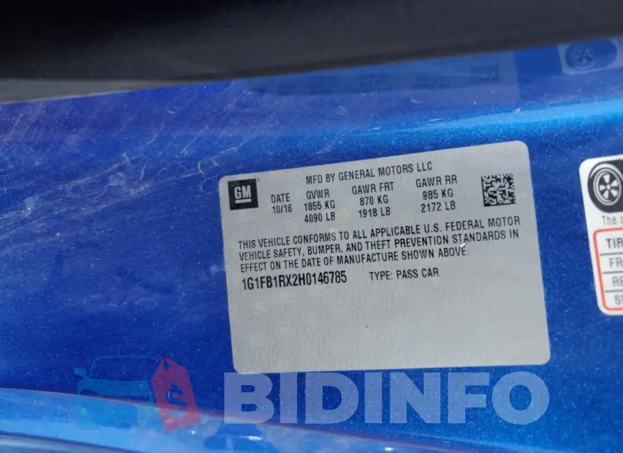 1G1FB1RX2H0146785 Photo# 12