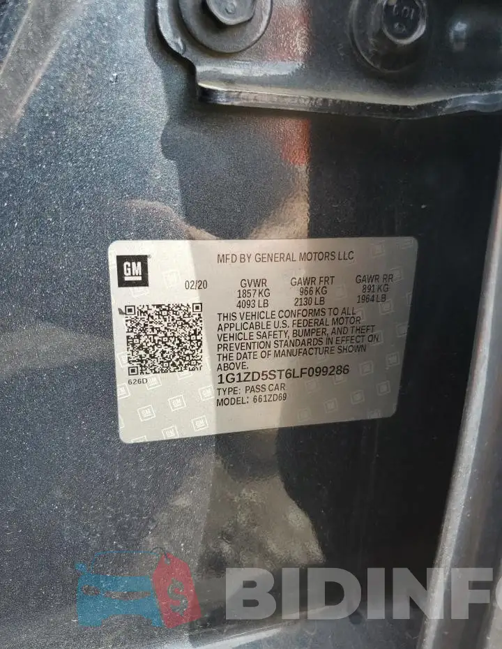1G1ZD5ST6LF099286 Photo# 13