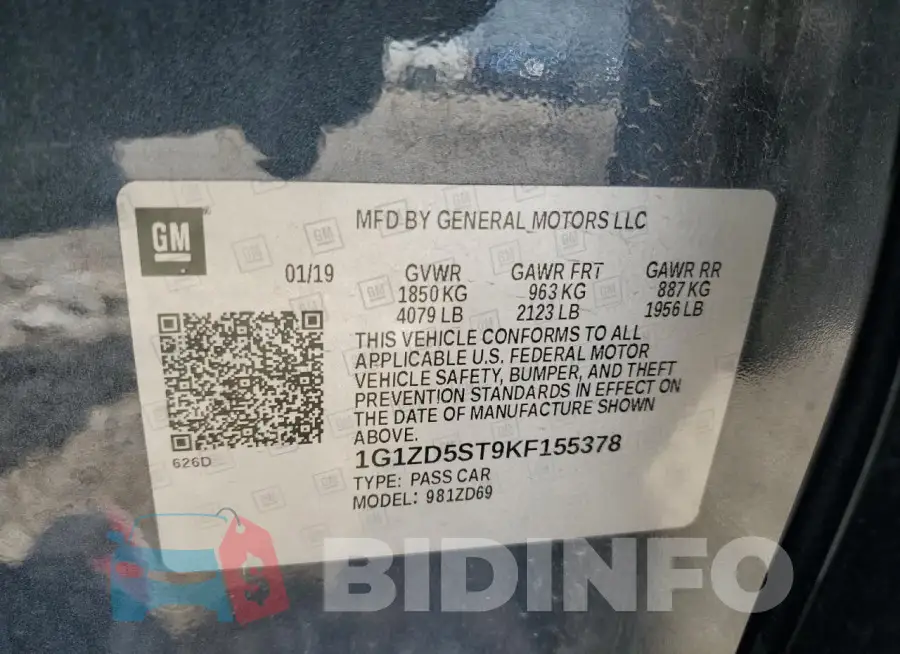 1G1ZD5ST9KF155378 Photo# 12