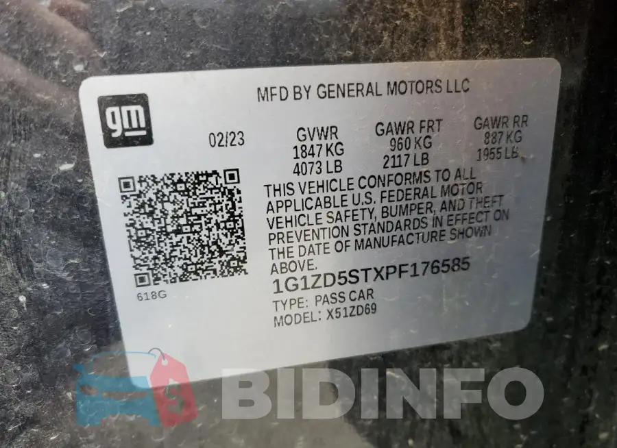 1G1ZD5STXPF176585 Photo# 13