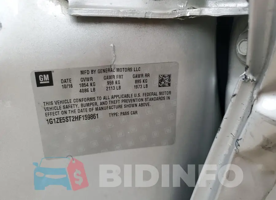 1G1ZE5ST2HF159861 Photo# 13
