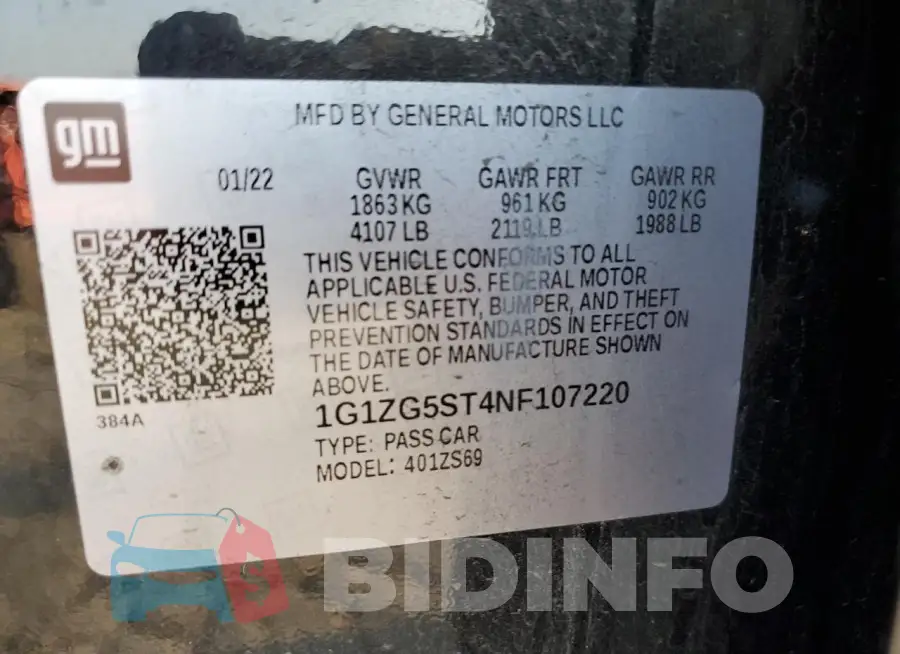 1G1ZG5ST4NF107220 Photo# 12