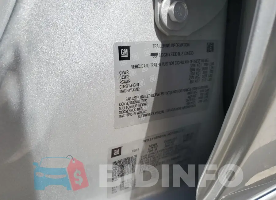 1GCRYEED1LZ134833 Photo# 12