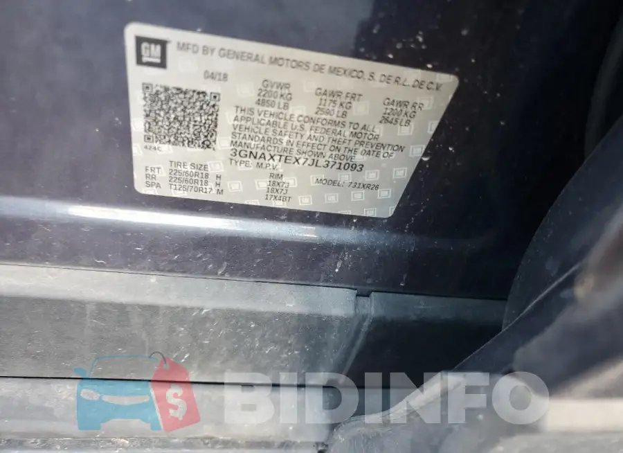 3GNAXTEX7JL371093 Photo# 12