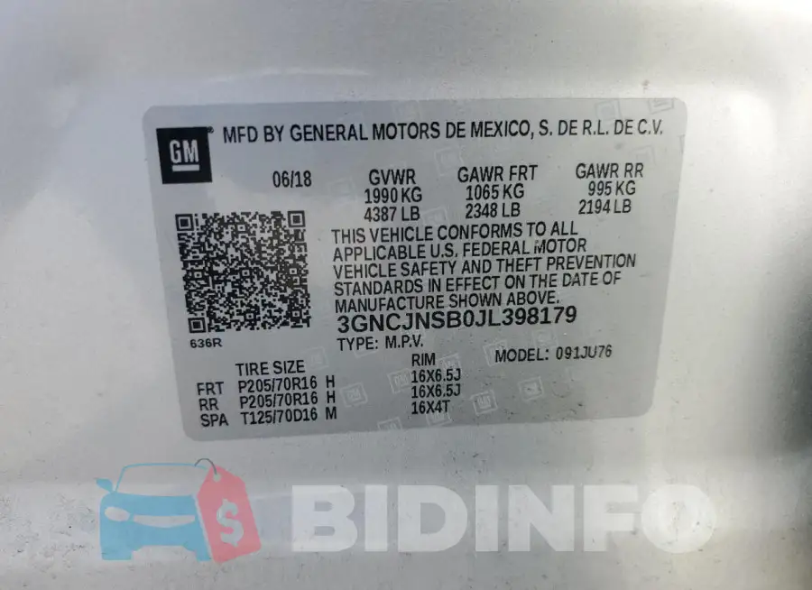 3GNCJNSB0JL398179 Photo# 12
