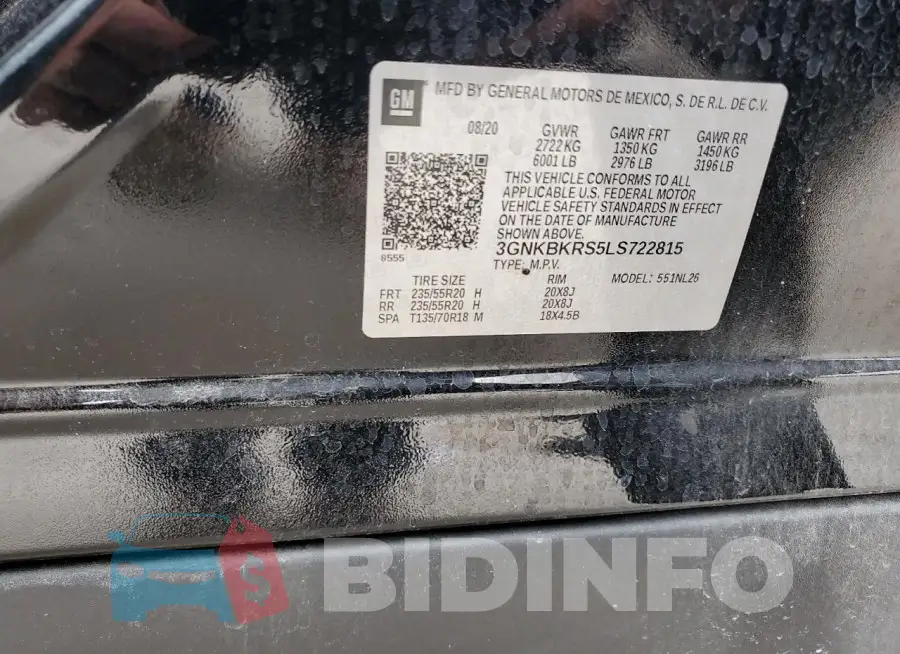 3GNKBKRS5LS722815 Photo# 14