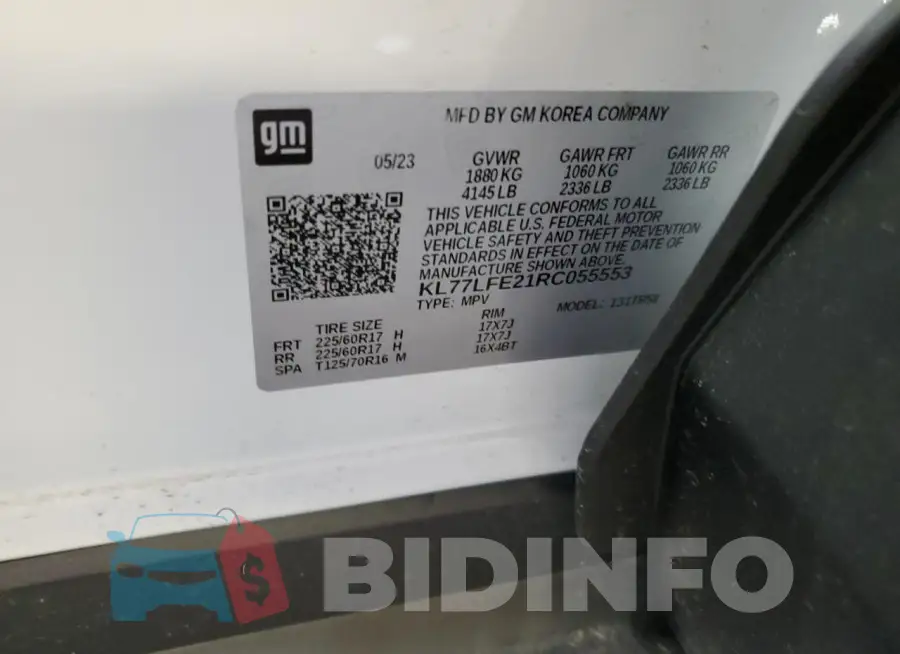 KL77LFE21RC055553 Photo# 13