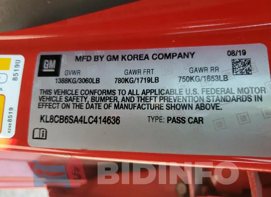 KL8CB6SA4LC414636 Photo# 12