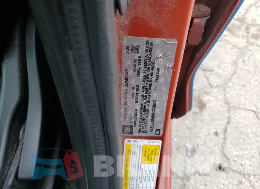 KL8CB6SA8MC708820 Photo# 12