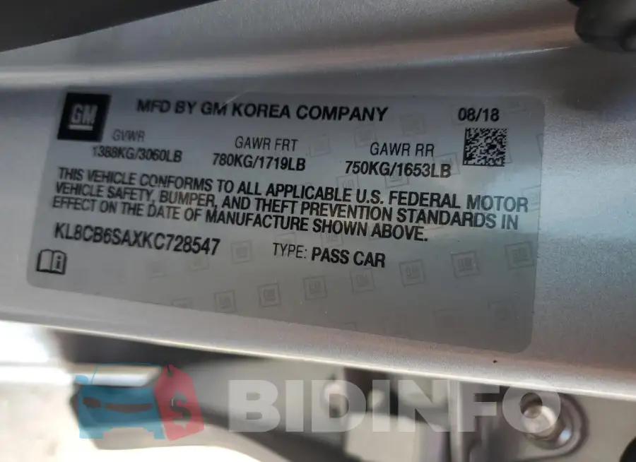 KL8CB6SAXKC728547 Photo# 12