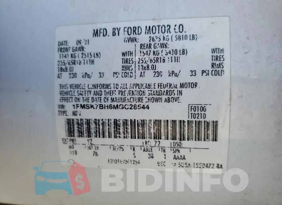 1FMSK7BH6MGC28544 Photo# 12