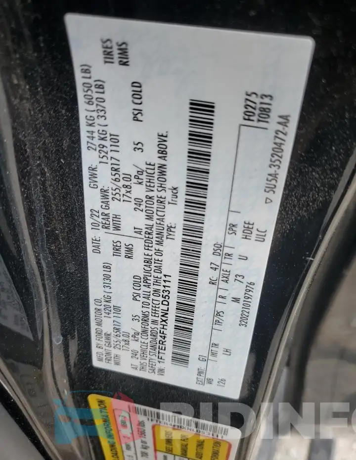 1FTER4FHXNLD53111 Photo# 12