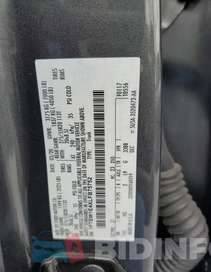 1FTEW1E4XLFB75752 Photo# 12