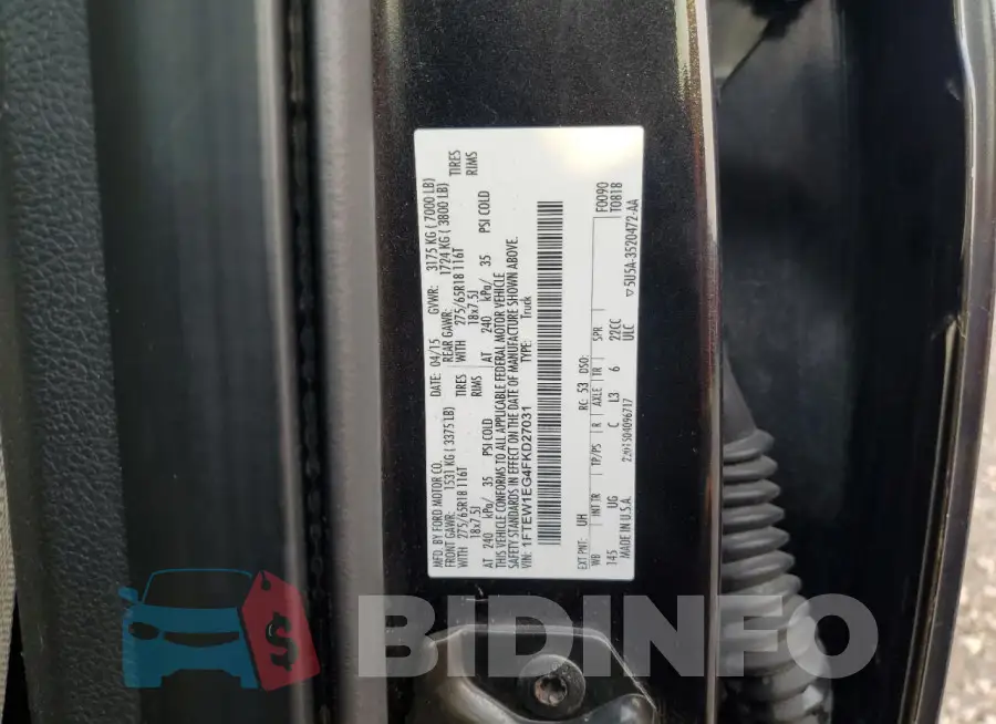 1FTEW1EG4FKD27031 Photo# 12