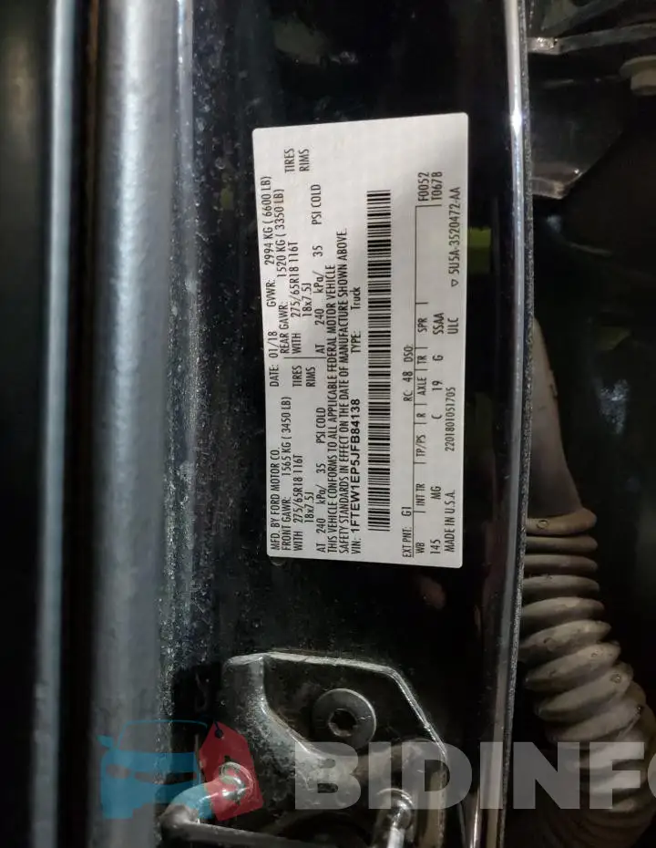 1FTEW1EP5JFB84138 Photo# 12