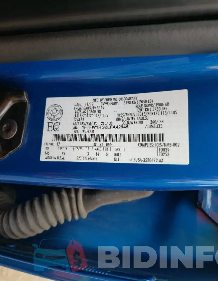 1FTFW1RG2LFA42945 Photo# 12