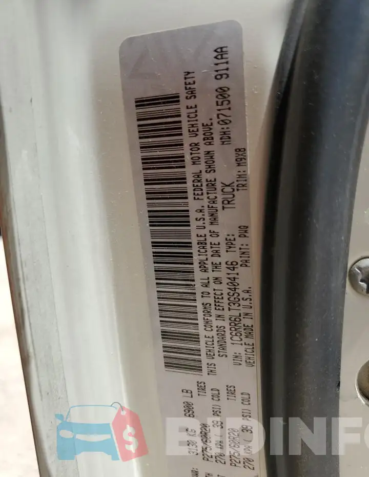 1C6RR6LT3GS404146 Photo# 12