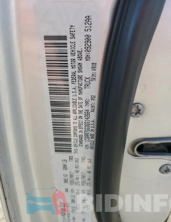 1C6RR7GG3GS142664 Photo# 12
