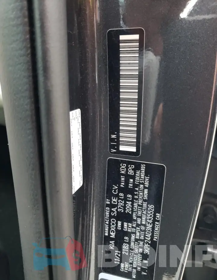 3KPF24AD3NE435526 Photo# 12
