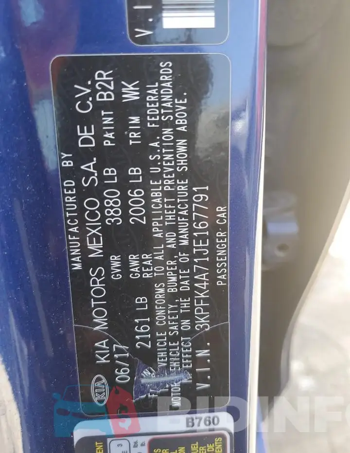 3KPFK4A71JE167791 Photo# 12
