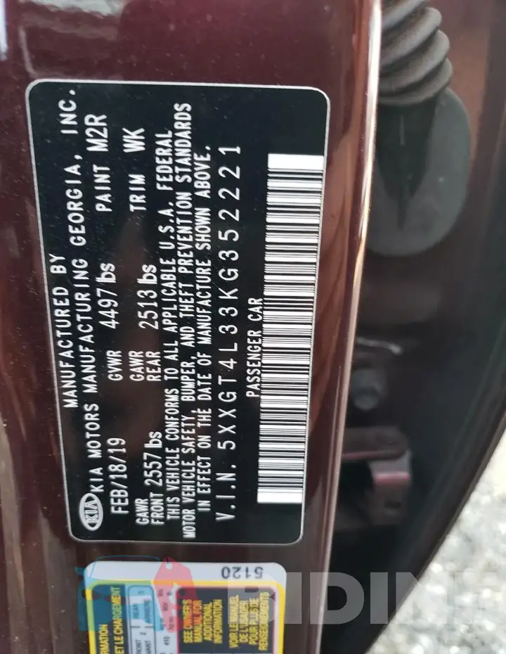 5XXGT4L33KG352221 Photo# 12