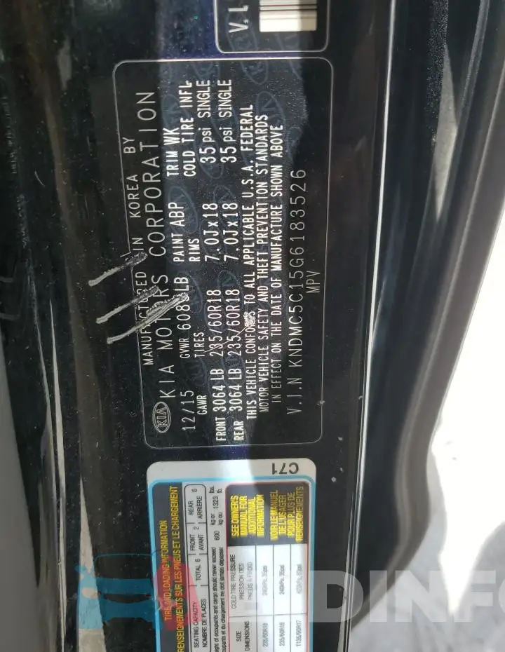 KNDMC5C15G6183526 Photo# 13