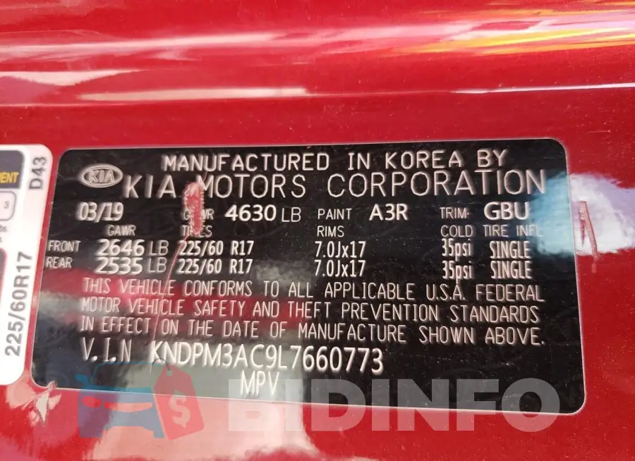 KNDPM3AC9L7660773 Photo# 13