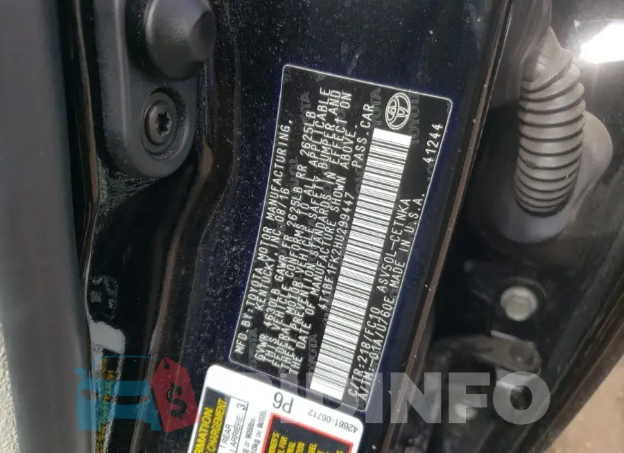 4T1BF1FK2HU299447 Photo# 12
