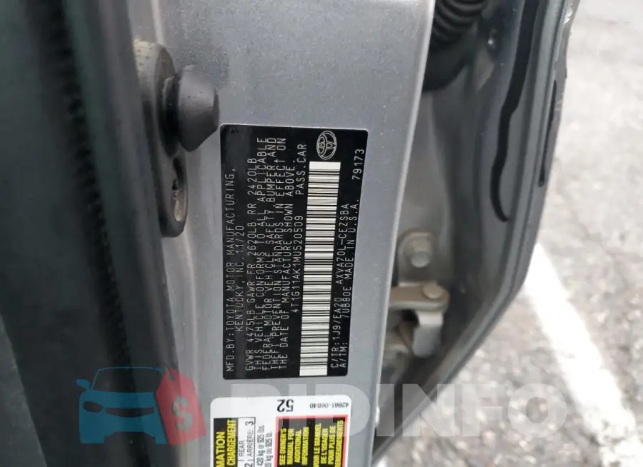 4T1G11AK1MU520509 Photo# 12