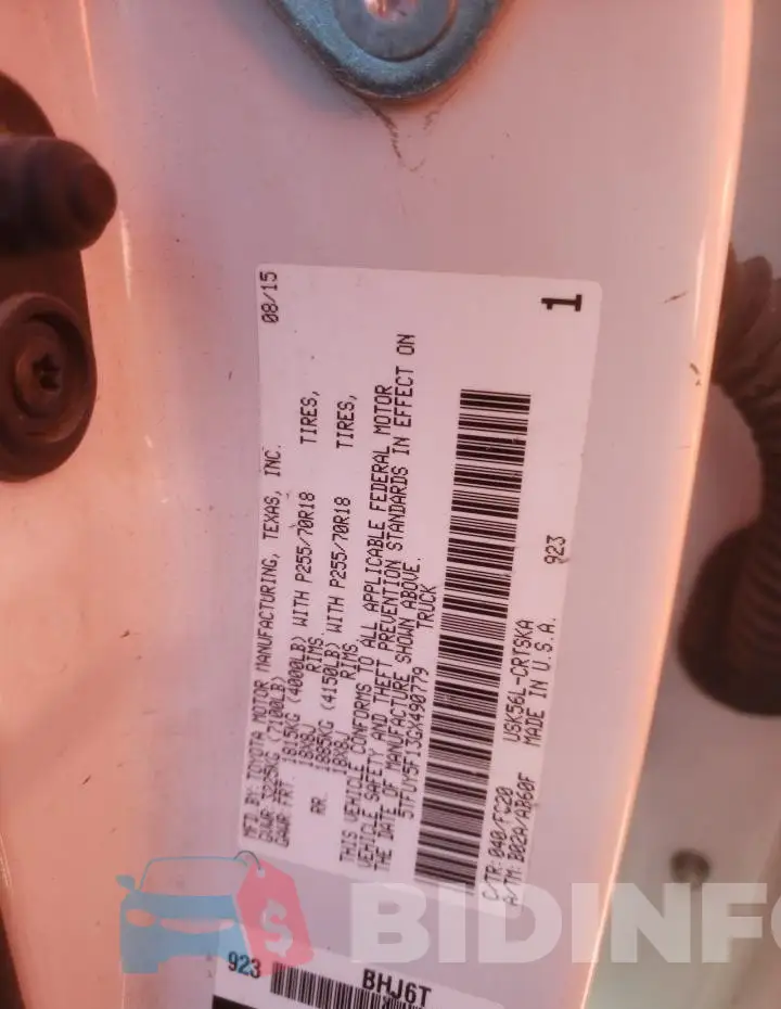 5TFUY5F13GX490779 Photo# 12