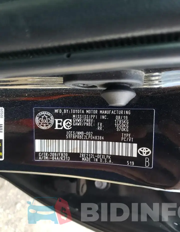 5YFBPRBE2LP048384 Photo# 12