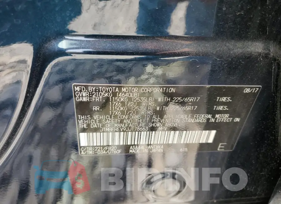 JTMBFREV9JJ178663 Photo# 13