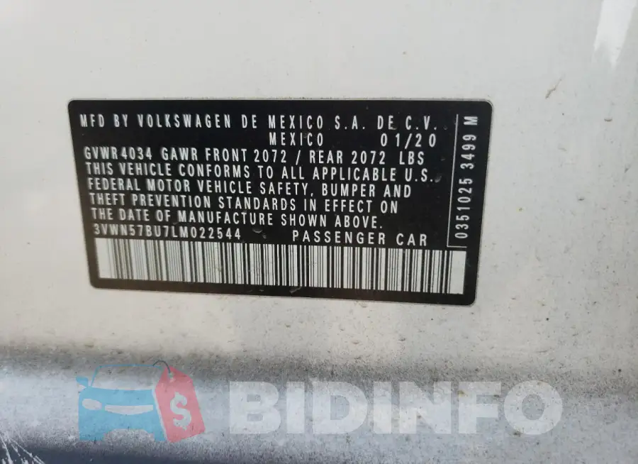 3VWN57BU7LM022544 Photo# 12