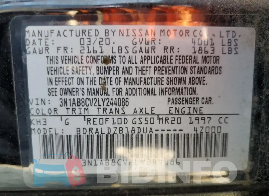 3N1AB8CV2LY244086 Photo# 12