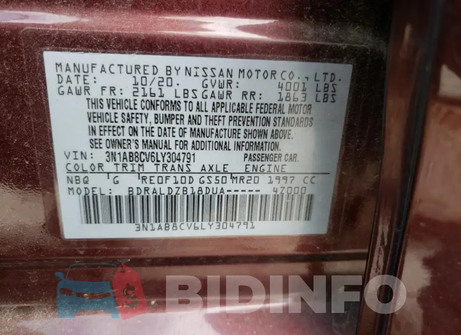 3N1AB8CV6LY304791 Photo# 13