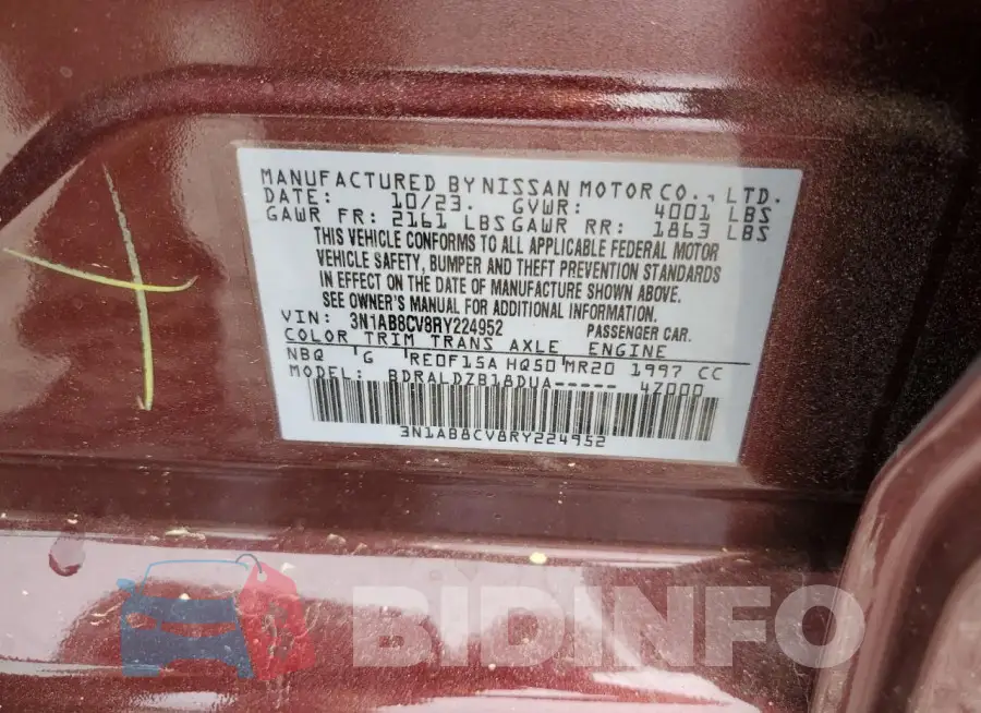 3N1AB8CV8RY224952 Photo# 12