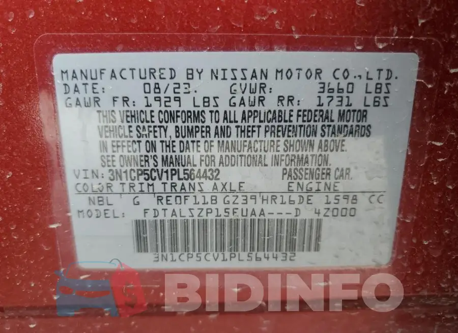 3N1CP5CV1PL564432 Photo# 14