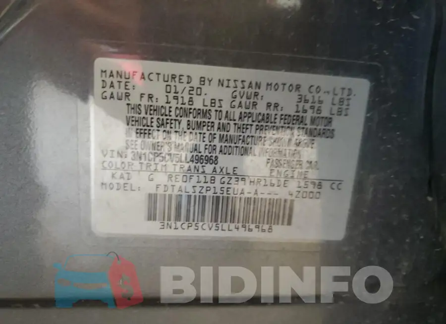 3N1CP5CV5LL496968 Photo# 13