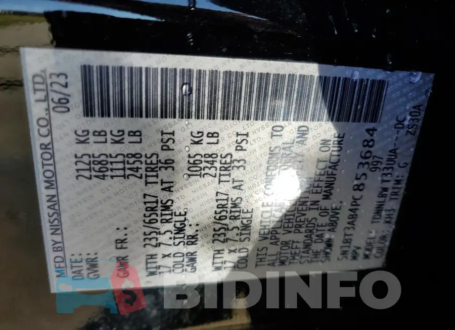5N1BT3AB4PC853684 Photo# 13