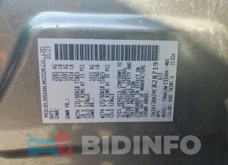 5N1BT3BA7PC828719 Photo# 13