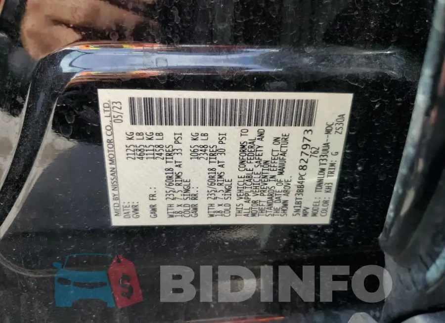 5N1BT3BB4PC827973 Photo# 13