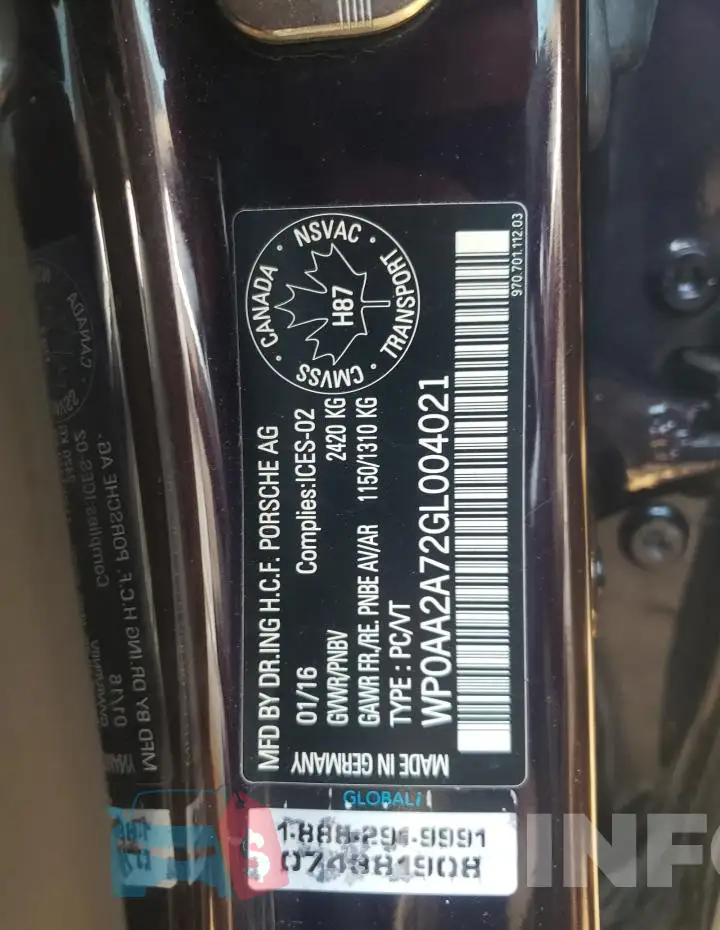 WP0AA2A72GL004021 Photo# 13
