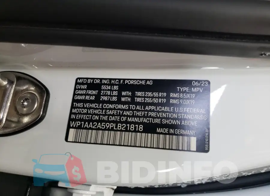 WP1AA2A59PLB21818 Photo# 12