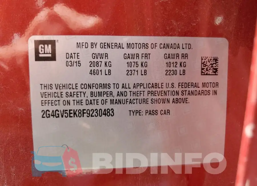 2G4GV5EK8F9230483 Photo# 12