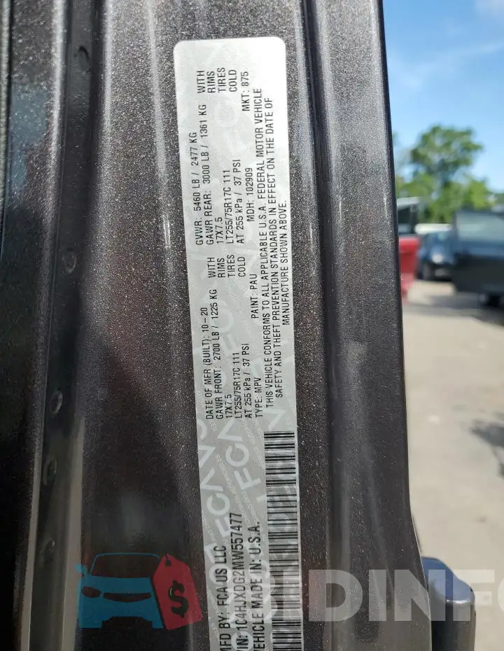 1C4HJXDG2MW557477 Photo# 13